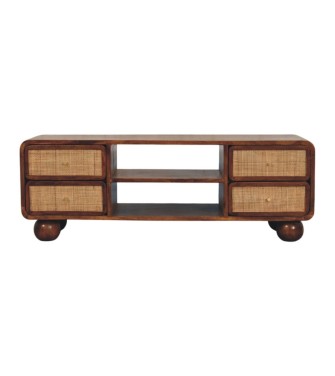 Larissa 4 Drawer Chestnut Media Unit