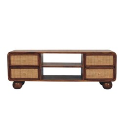 Larissa 4 Drawer Chestnut Media Unit