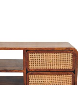 Larissa 4 Drawer Chestnut Media Unit