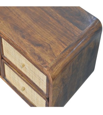 Larissa 4 Drawer Chestnut Media Unit