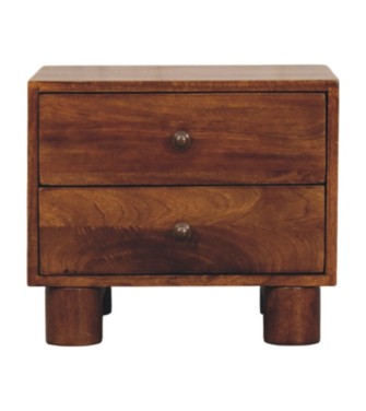 Tula 2 Drawer Chestnut Nightstand