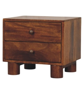 Tula 2 Drawer Chestnut Nightstand