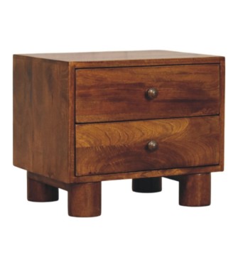 Tula 2 Drawer Chestnut Nightstand