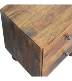 Tula 2 Drawer Chestnut Nightstand