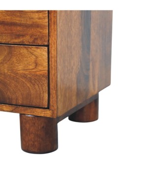 Tula 2 Drawer Chestnut Nightstand