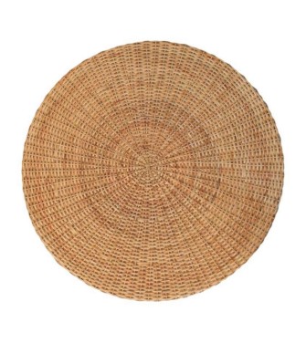 Regency Round Woven Coffee Table with Ball Feet