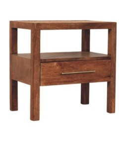 Table de chevet en rotin safran