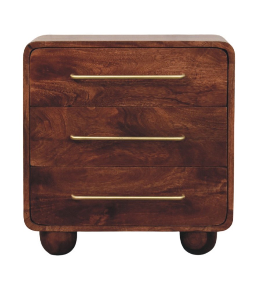 3-Drawer Rounded Chest