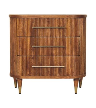 Emerson Ribbed 3-Drawer Chest