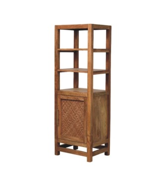 Armoire haute en rotin safran