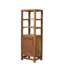 Armoire haute en rotin safran