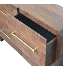Aurelio Smoked Oak Chest of Drawers
