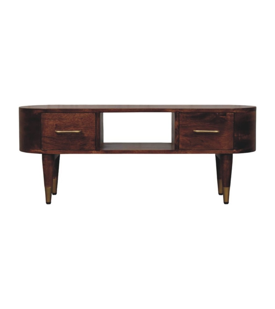 Valenza Curved Media Console