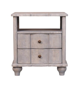 Table de chevet ouverte Lume Washed