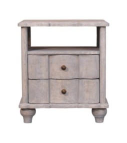 Table de chevet ouverte Lume Washed