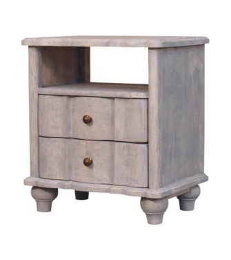 Table de chevet ouverte Lume Washed