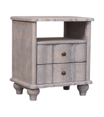 Table de chevet ouverte Lume Washed