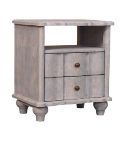 Table de chevet ouverte Lume Washed