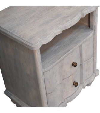 Table de chevet ouverte Lume Washed