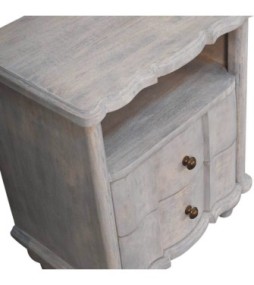 Table de chevet ouverte Lume Washed