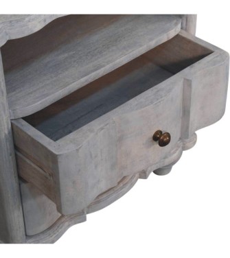 Table de chevet ouverte Lume Washed
