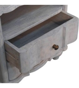 Table de chevet ouverte Lume Washed