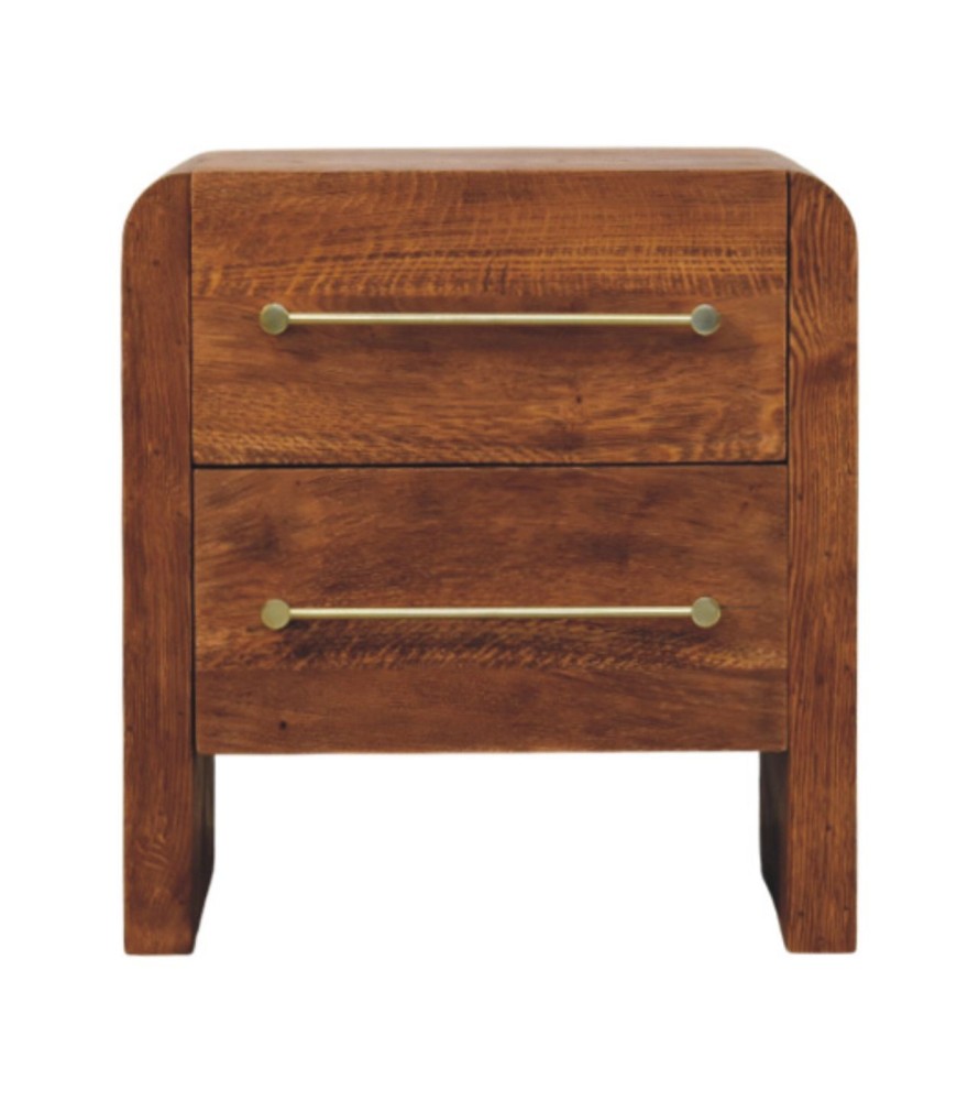 Table de chevet Aurelio à deux tiroirs