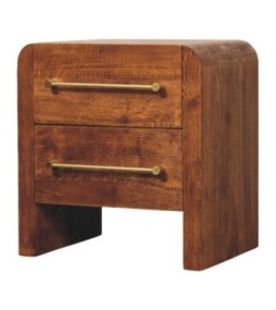 Table de chevet Aurelio à deux tiroirs