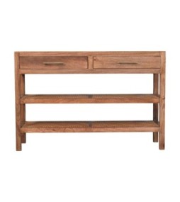Saffron Rattan Console