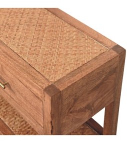 Saffron Rattan Console