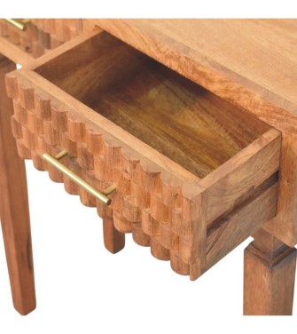 Cadiz Carved Twin-Drawer Console