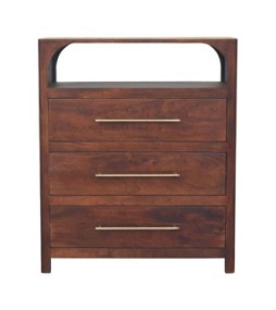 Arched Edge 3 Drawer Chest