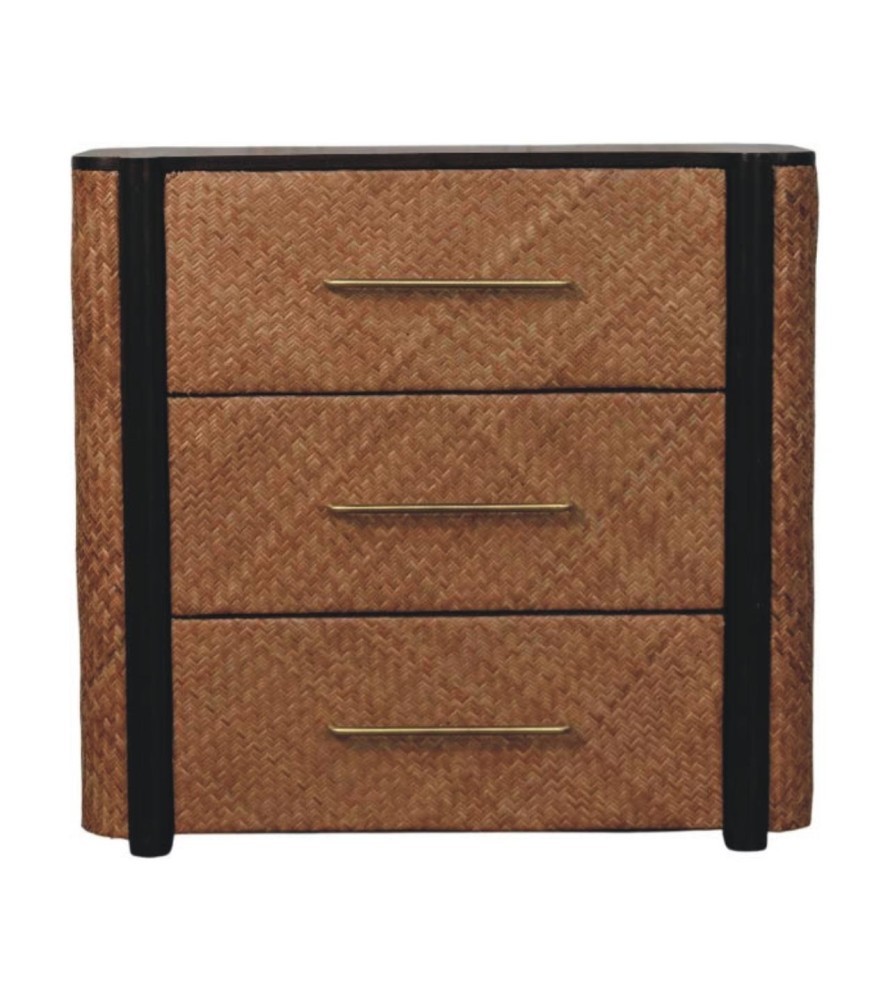Havana Weave 3 Drawer Chest